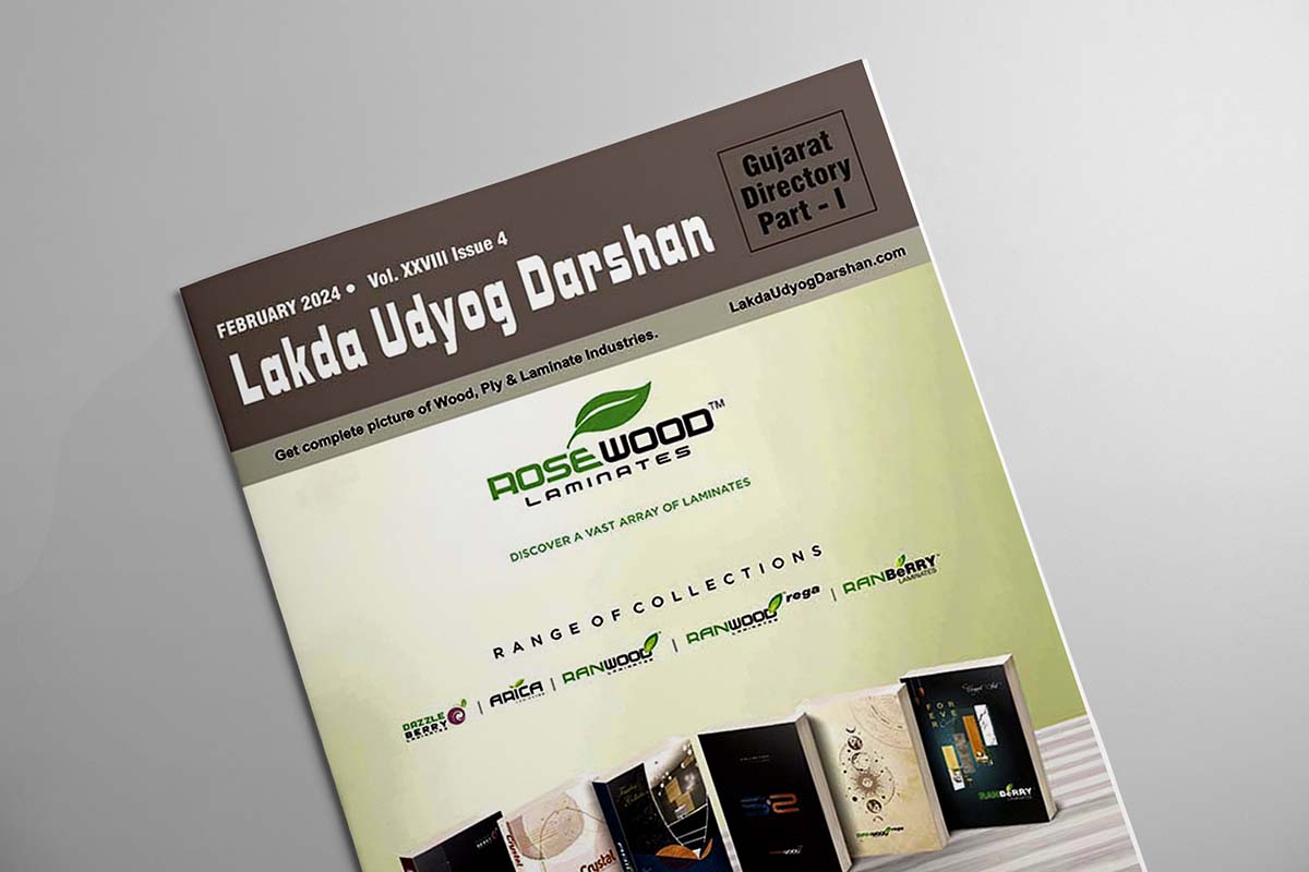 March 2024 Issue of Lakda Udyog Darshan: Wood, Ply, Laminate Trade Magazine
