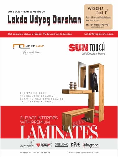 June 2026 Lakda Udyog Darshan magazine cover